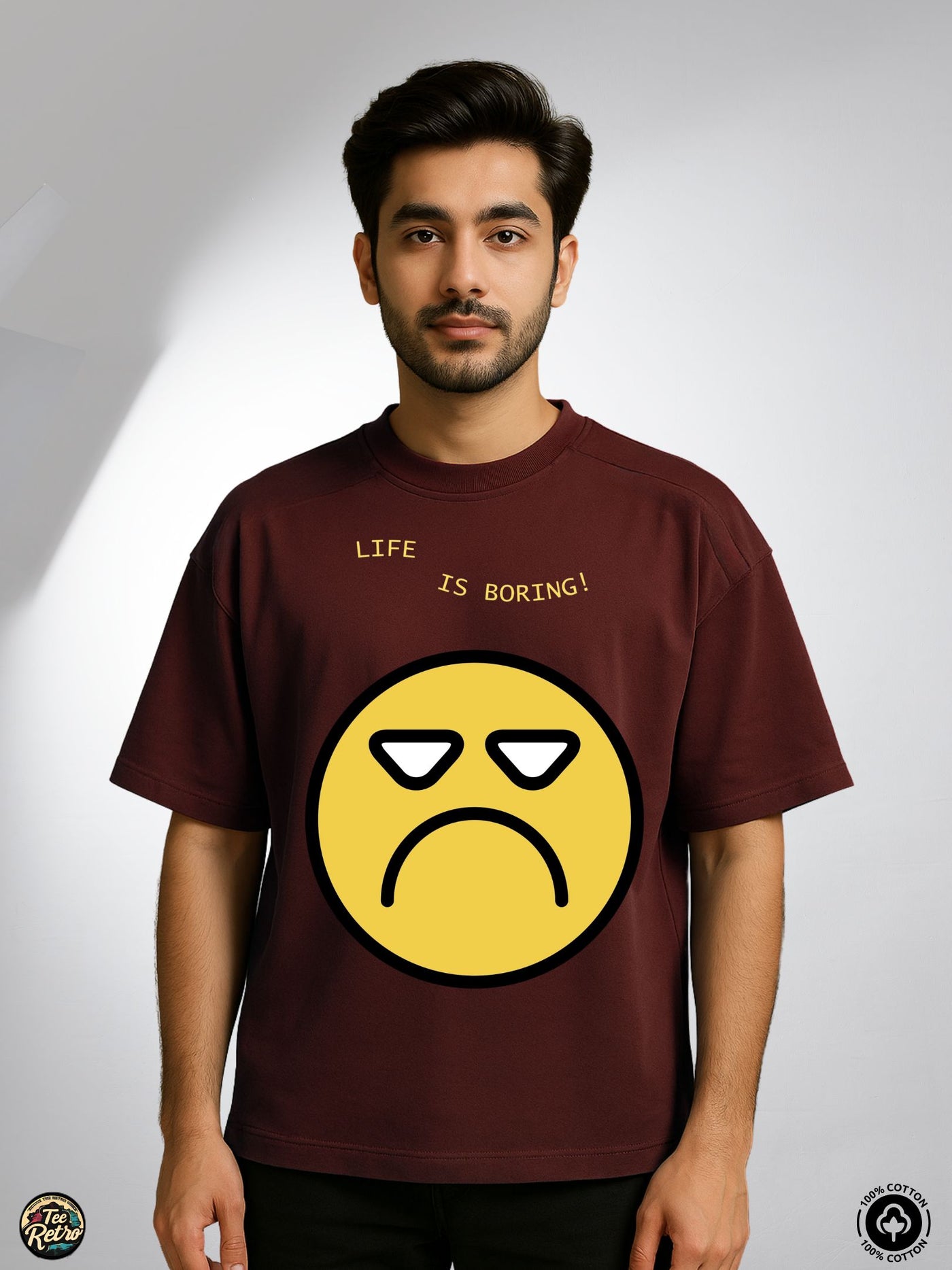 Smile Oversized Tee-Shirt | Art-003 TeeRetro