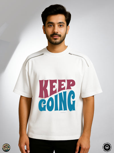 Keep Going Oversized Tee-Shirt | Art-ZP2  TeeRetro