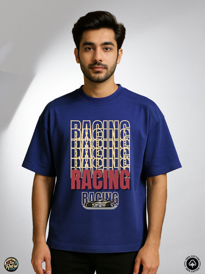 Racing Oversized Tee-Shirt | Art-001  TeeRetro