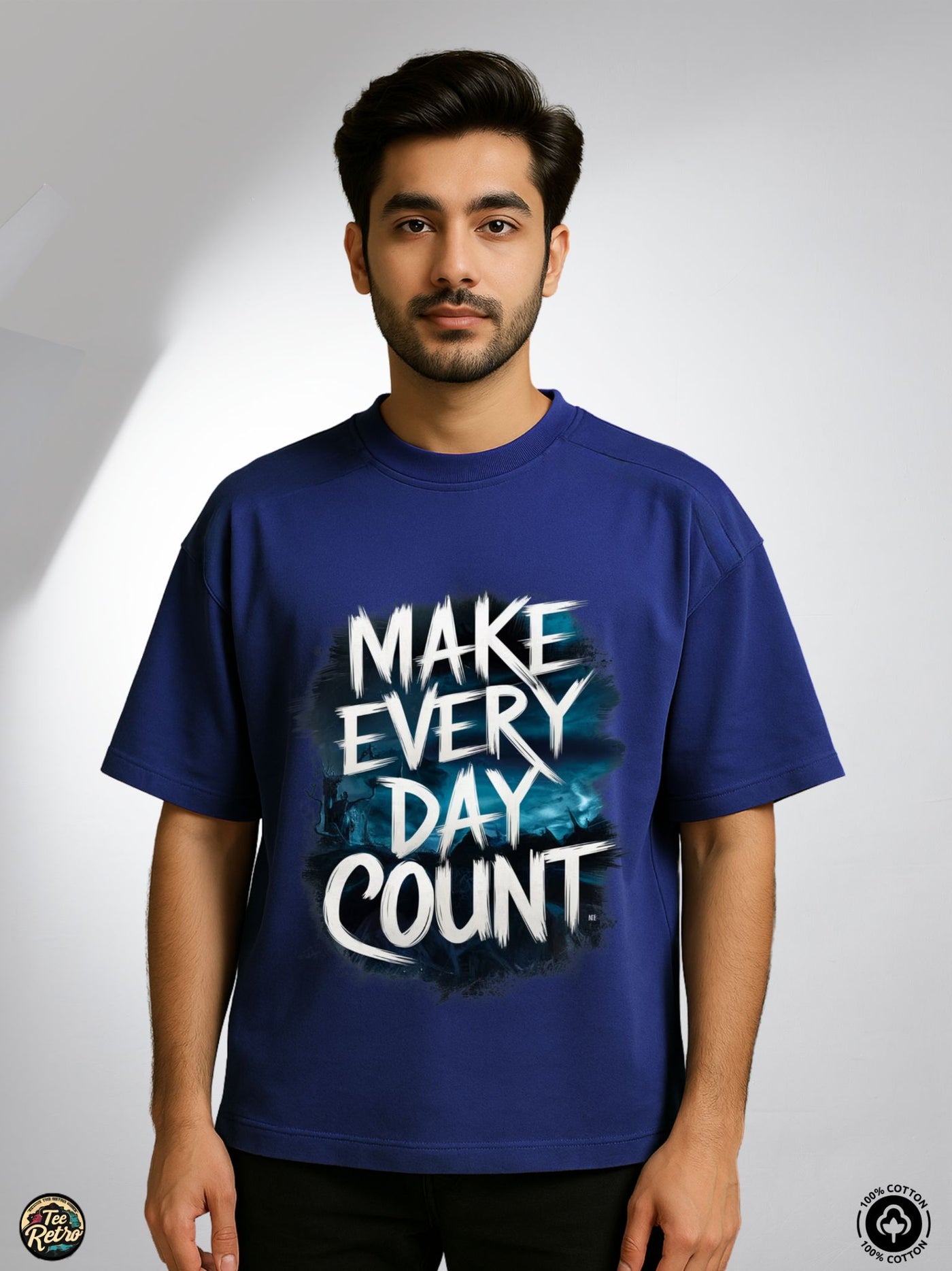 Every Day Count Oversized Tee-Shirt | Art-007 TeeRetro
