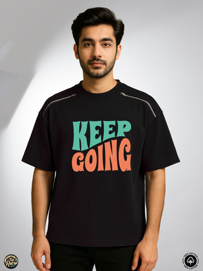 Keep Going Oversized Tee-Shirt | Art-ZP2  TeeRetro