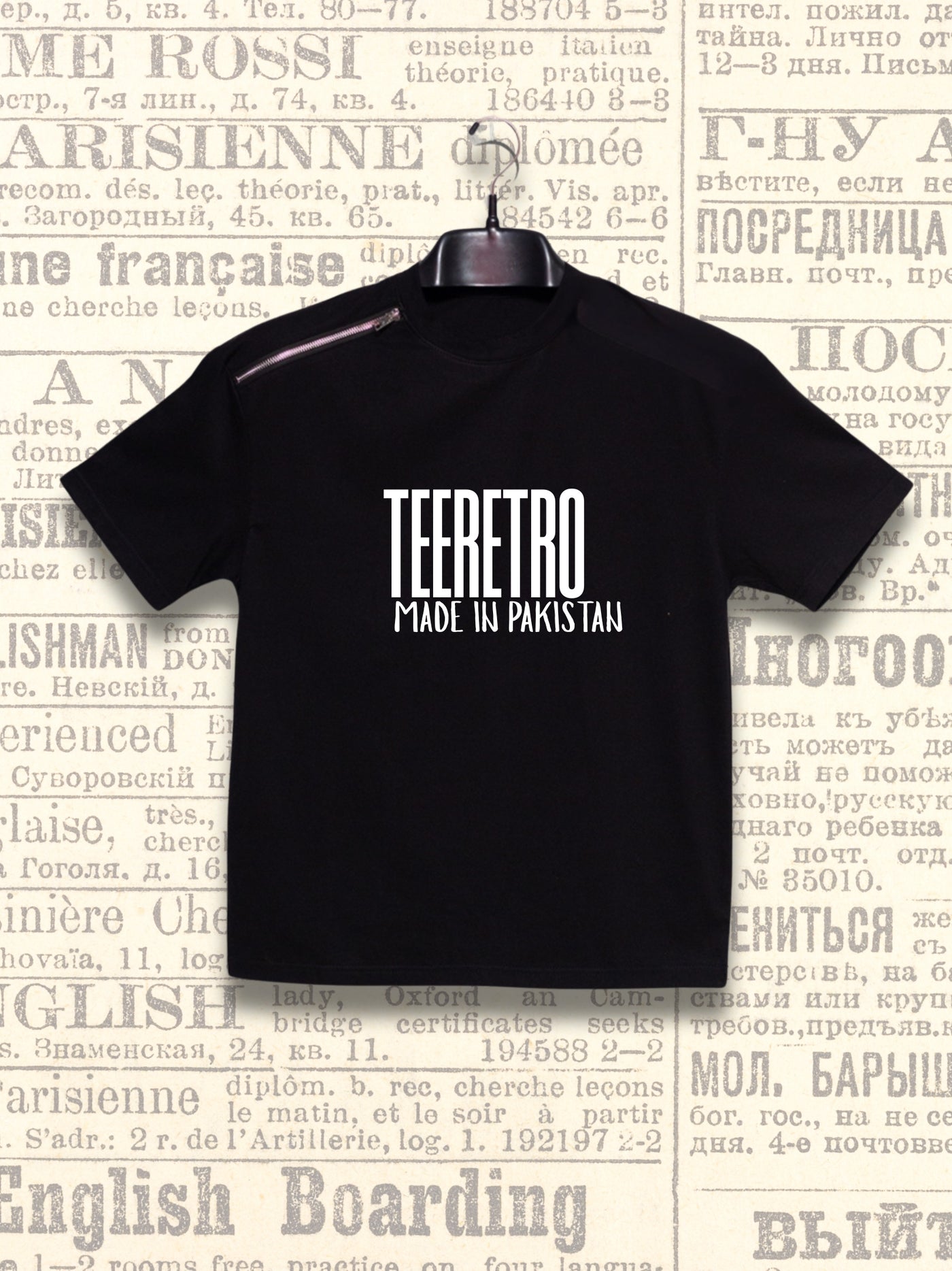 The Trademark  | Oversized Zipper Tee