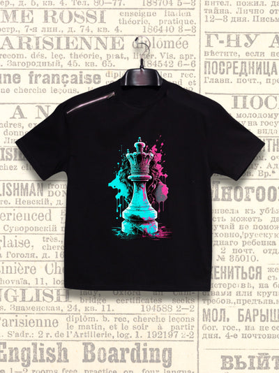 Lets Play Chess | Oversized Zipper Tee-Shirt | TeeRetro