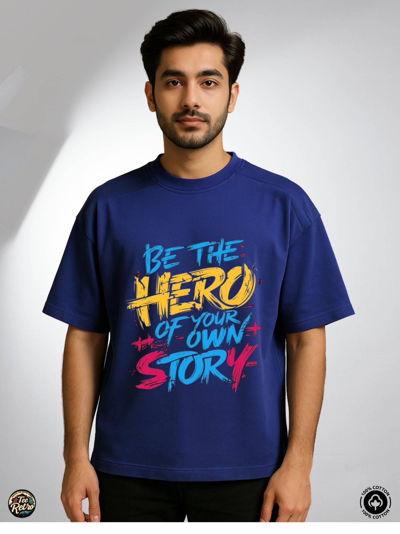 Be The Hero Oversized Tee-Shirt | Art-006 TeeRetro