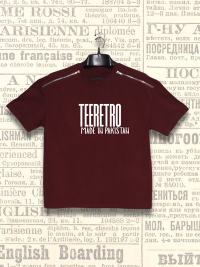 The Trademark  | Oversized Zipper Tee