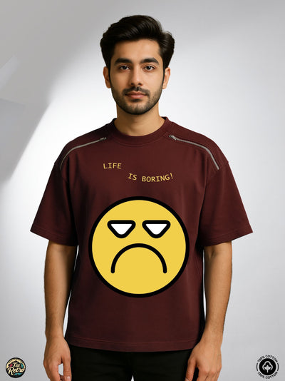 Smile Oversized Tee-Shirt | Art-ZP5  TeeRetro