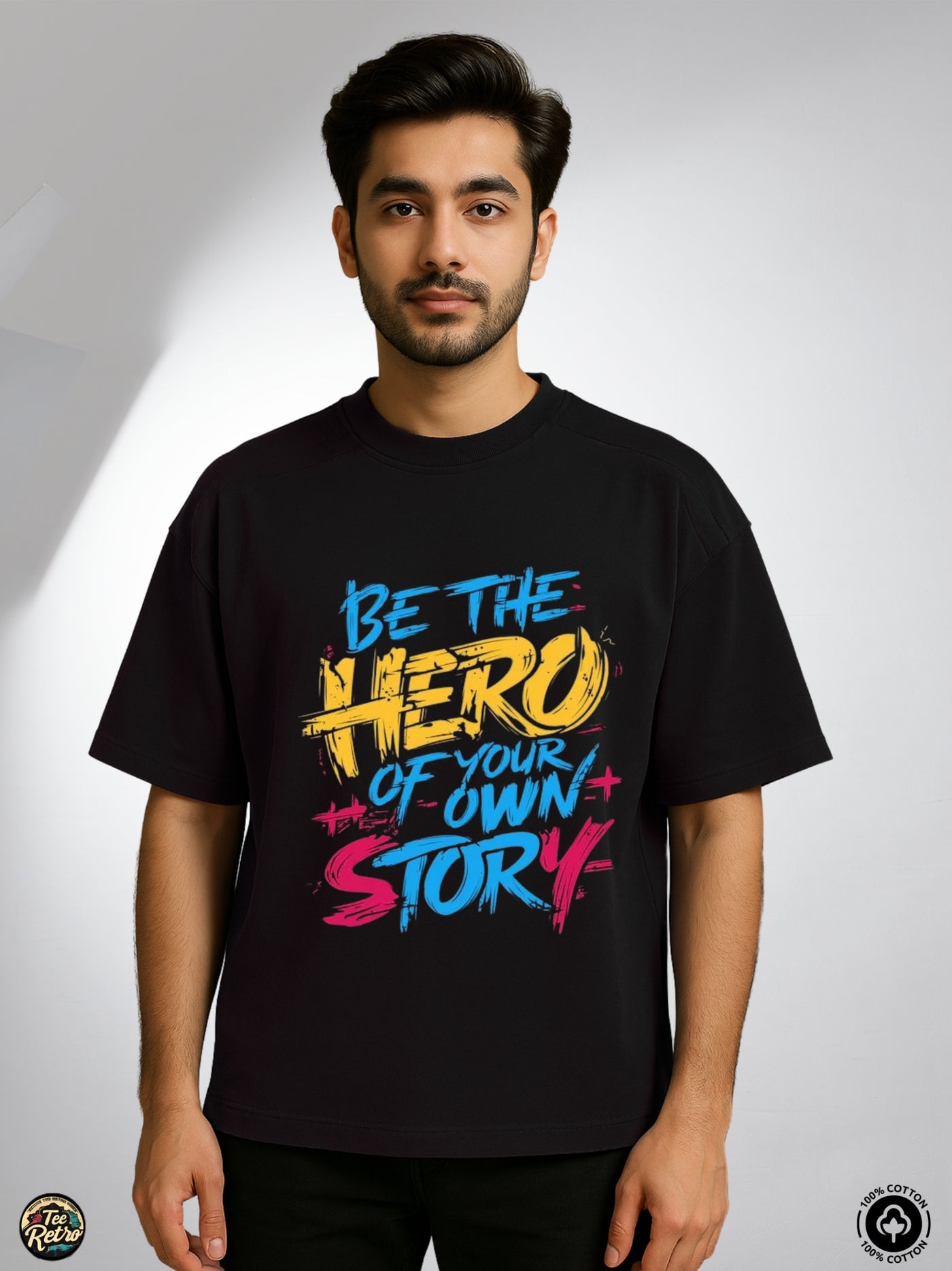 Be The Hero Oversized Tee-Shirt | Art-006 TeeRetro