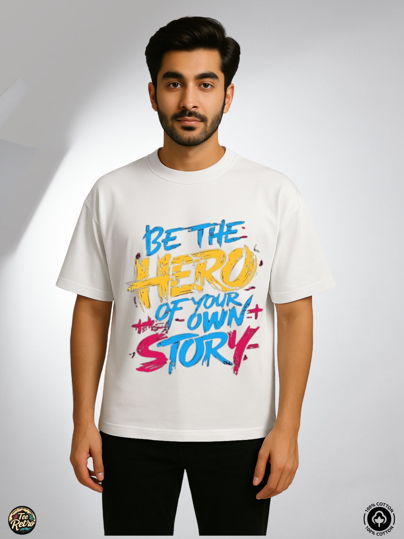 Be The Hero Oversized Tee-Shirt | Art-006 TeeRetro