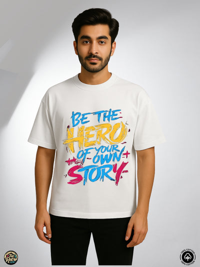 Be The Hero Oversized Tee-Shirt | Art-006 TeeRetro