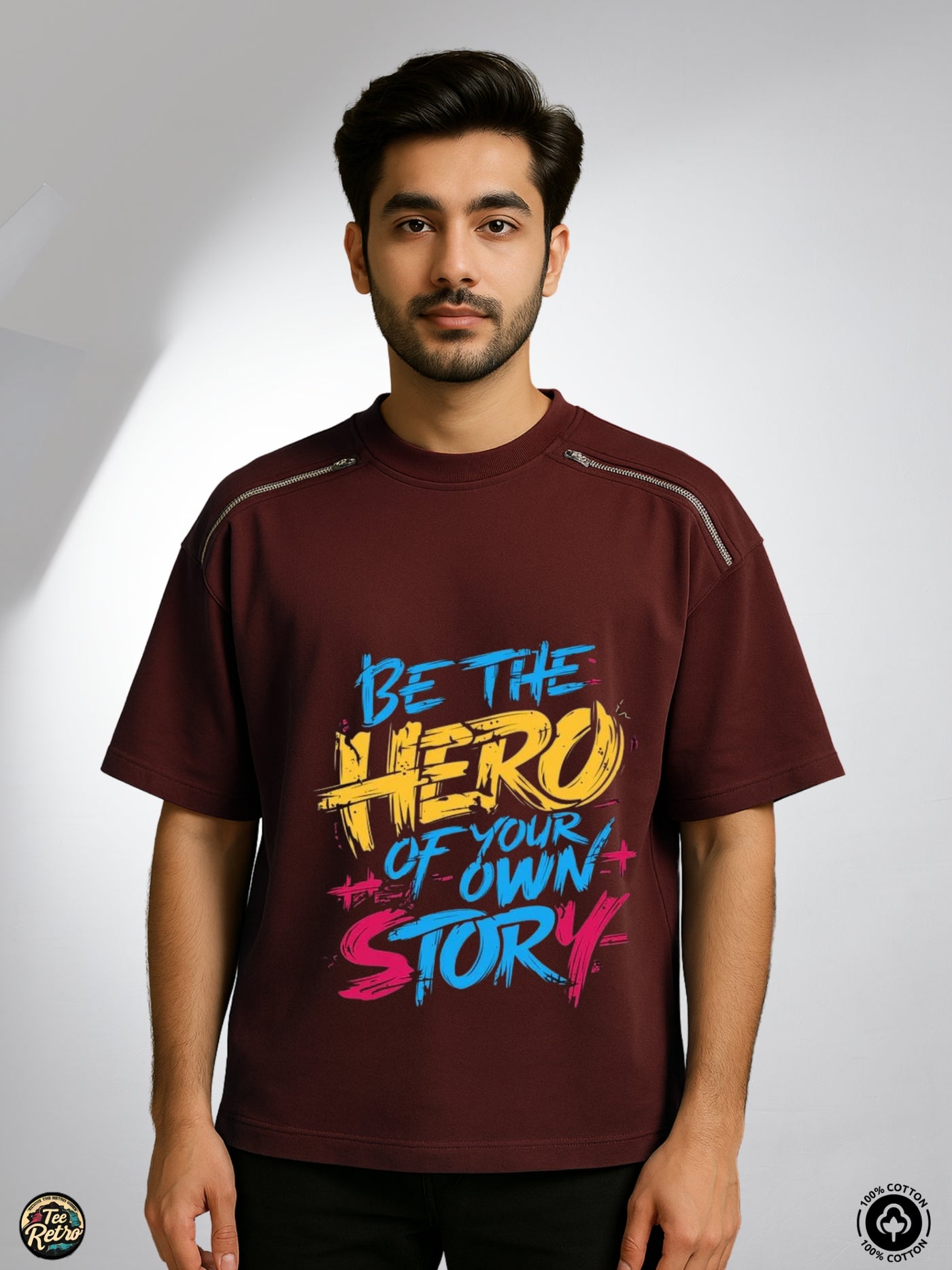 Be The hero Oversized Tee-Shirt | Art-ZP6  TeeRetro