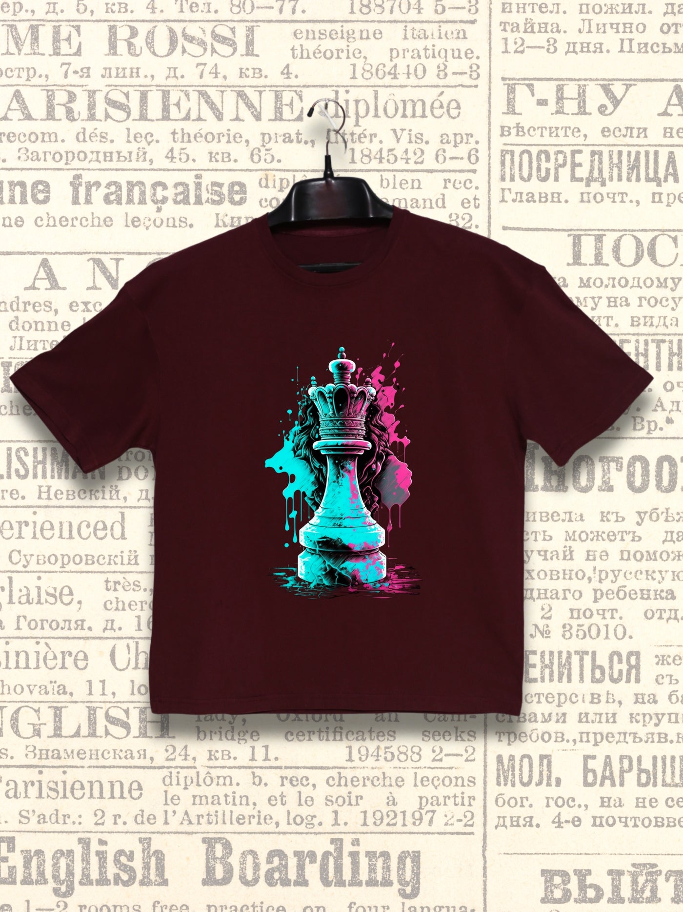 Lets Play Chess | Oversized Tee-Shirt | TeeRetro