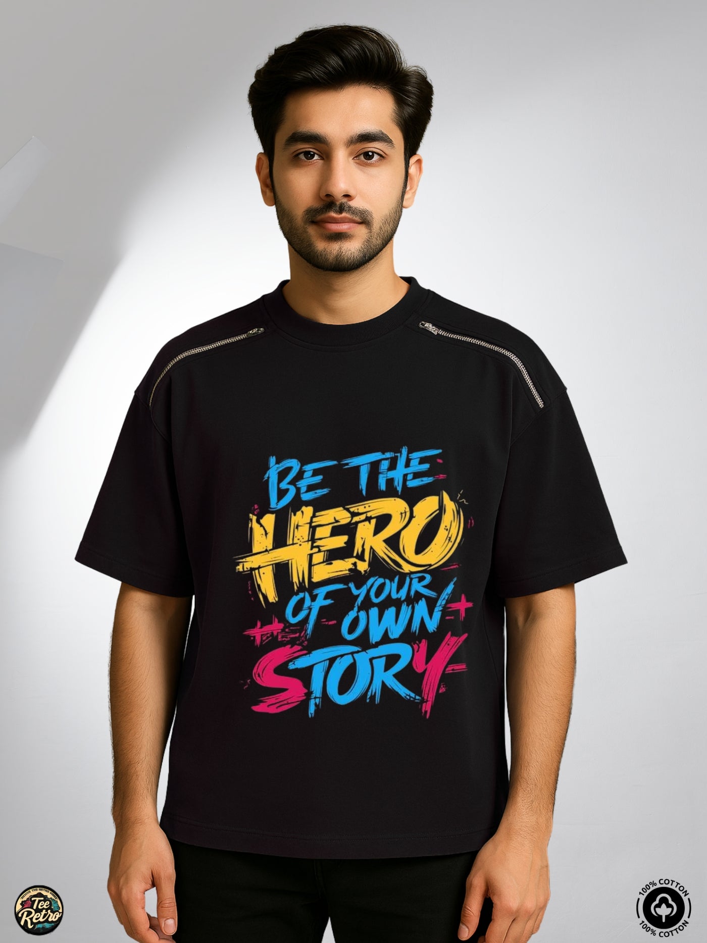 Be The hero Oversized Tee-Shirt | Art-ZP6  TeeRetro