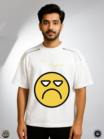 Smile Oversized Tee-Shirt | Art-ZP5  TeeRetro