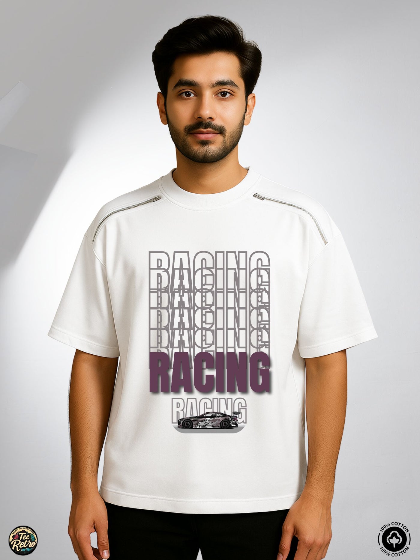 Racing Oversized Tee-Shirt | Art-ZP1  TeeRetro