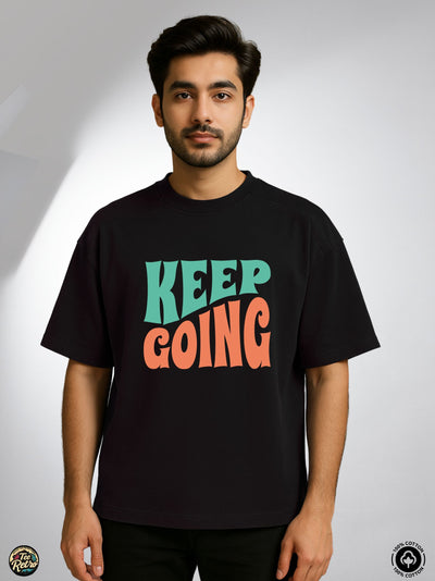 Keep Going Oversized Tee-Shirt | Art-002  TeeRetro