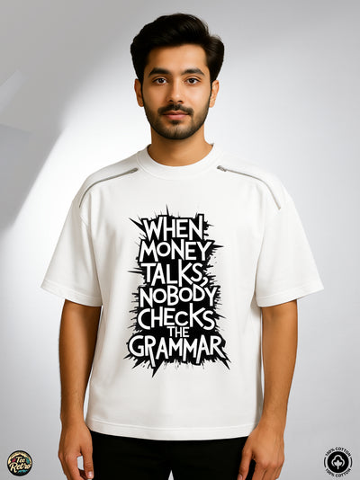 Money talks Oversized Tee-Shirt | Art-ZP13 TeeRetro