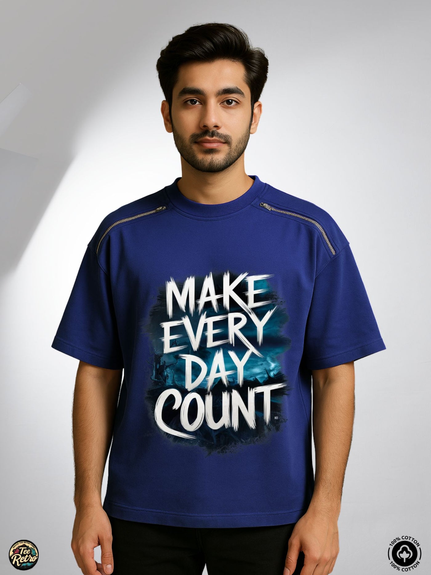 Every Day Count Oversized Tee-Shirt | Art-ZP7  TeeRetro