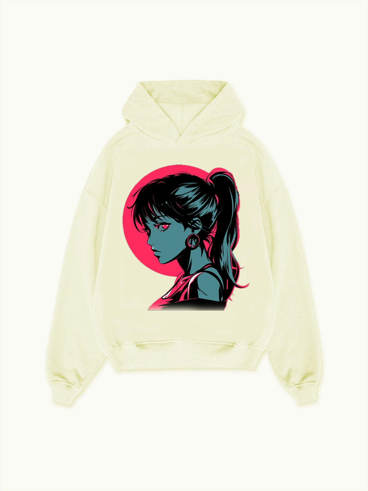 Cyber Blossom Anime Hoodie