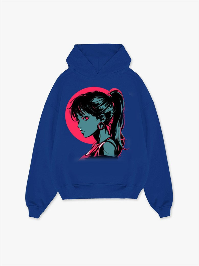 Cyber Blossom Anime Hoodie